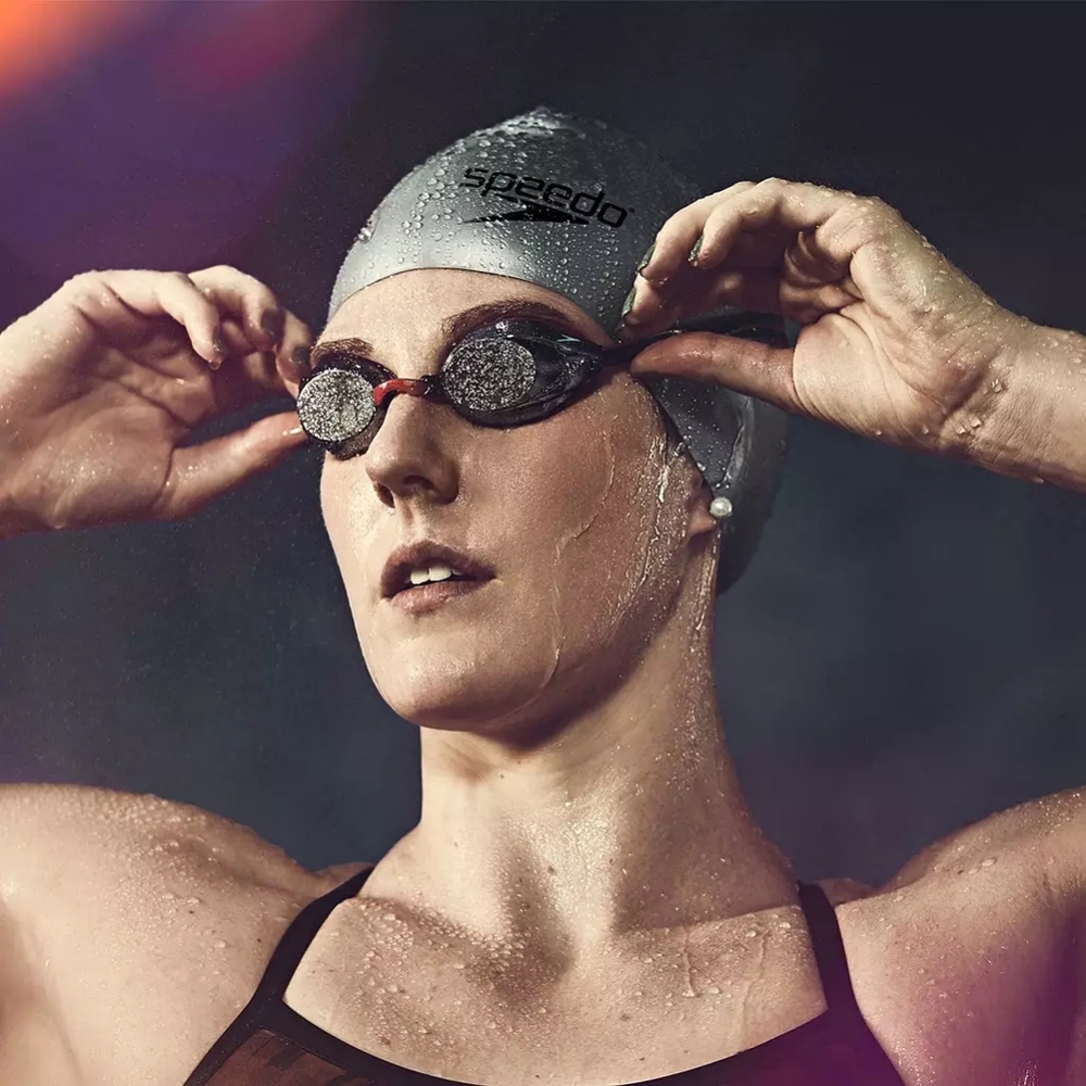 Speedo Elastomeric Silicone Swim Cap Black